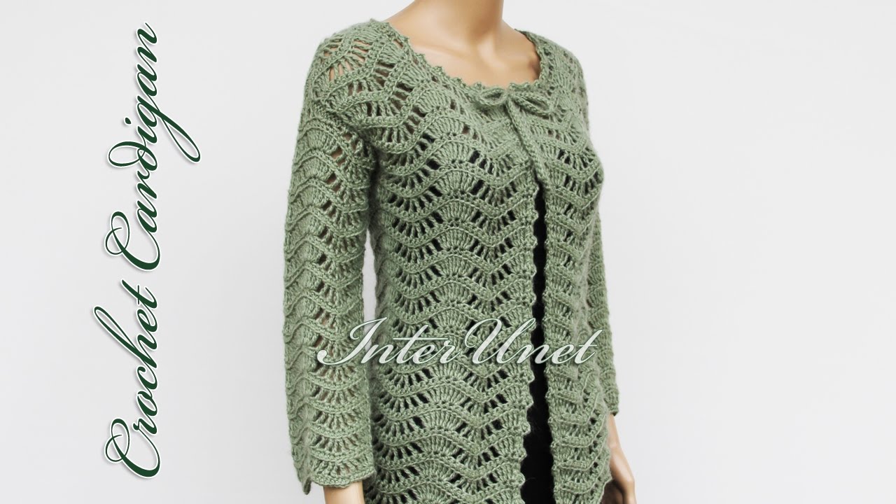 Jacket cardigan lace pattern