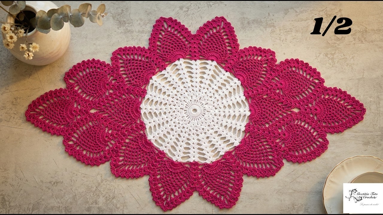 Tuto chemin de table au crochet 1/2 @AlextitiaTutoCrochet