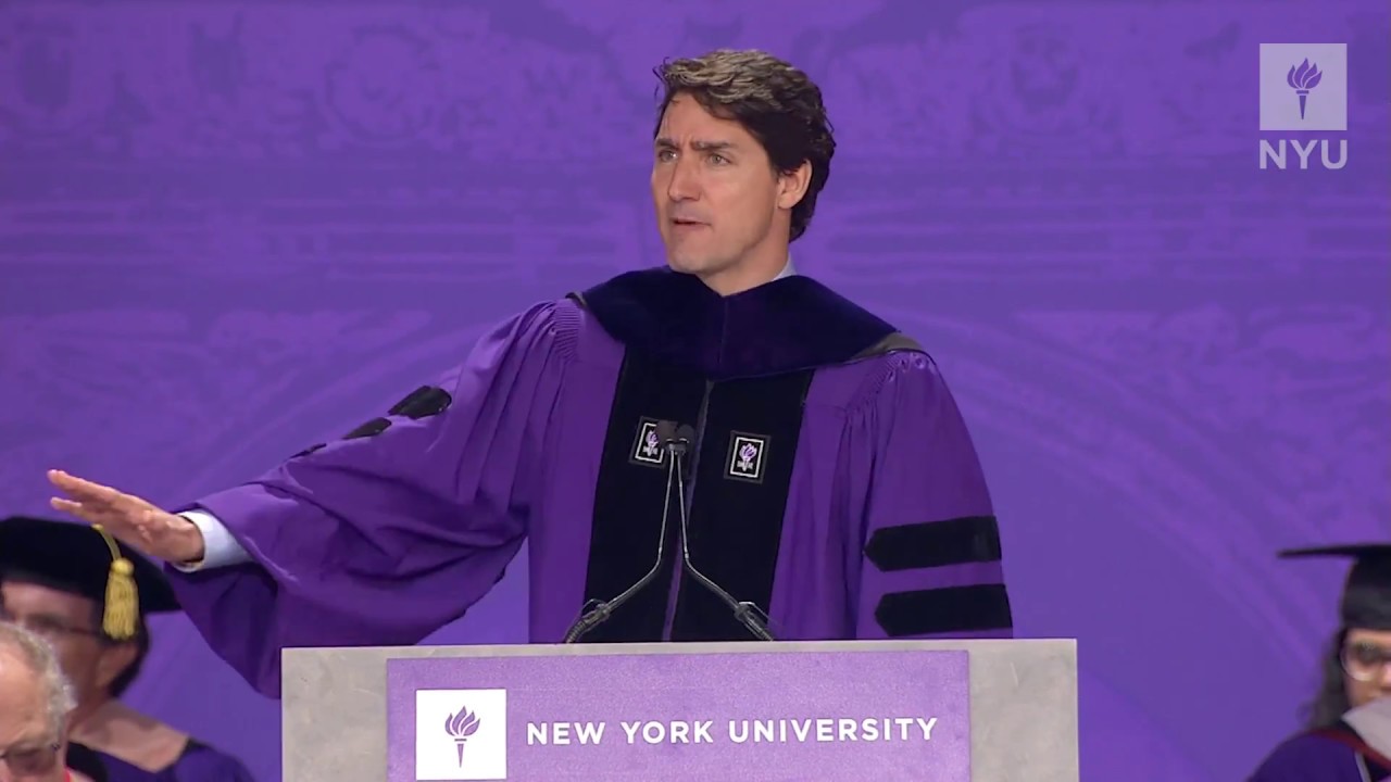Commencement 2018 Speaker Canadian Prime Minister Justin Trudeau