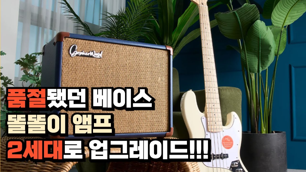 또 품절되기 전에 사세요! 고퍼우드 베이스 앰프 ArkBass15 리뷰!