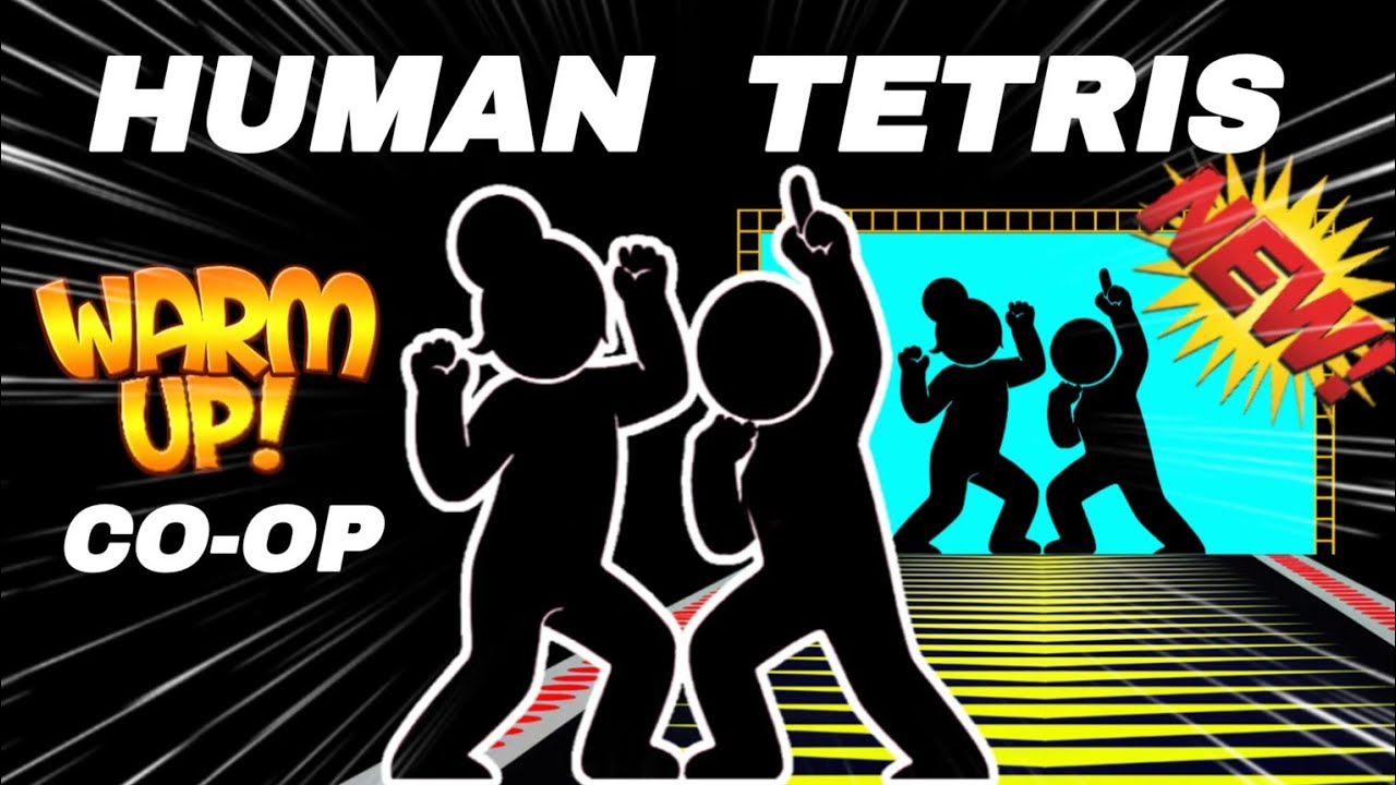 🔥5-Min HUMAN TETRIS | CO-OP 2-Player | Immersive Interactive Warm Up #4🔥