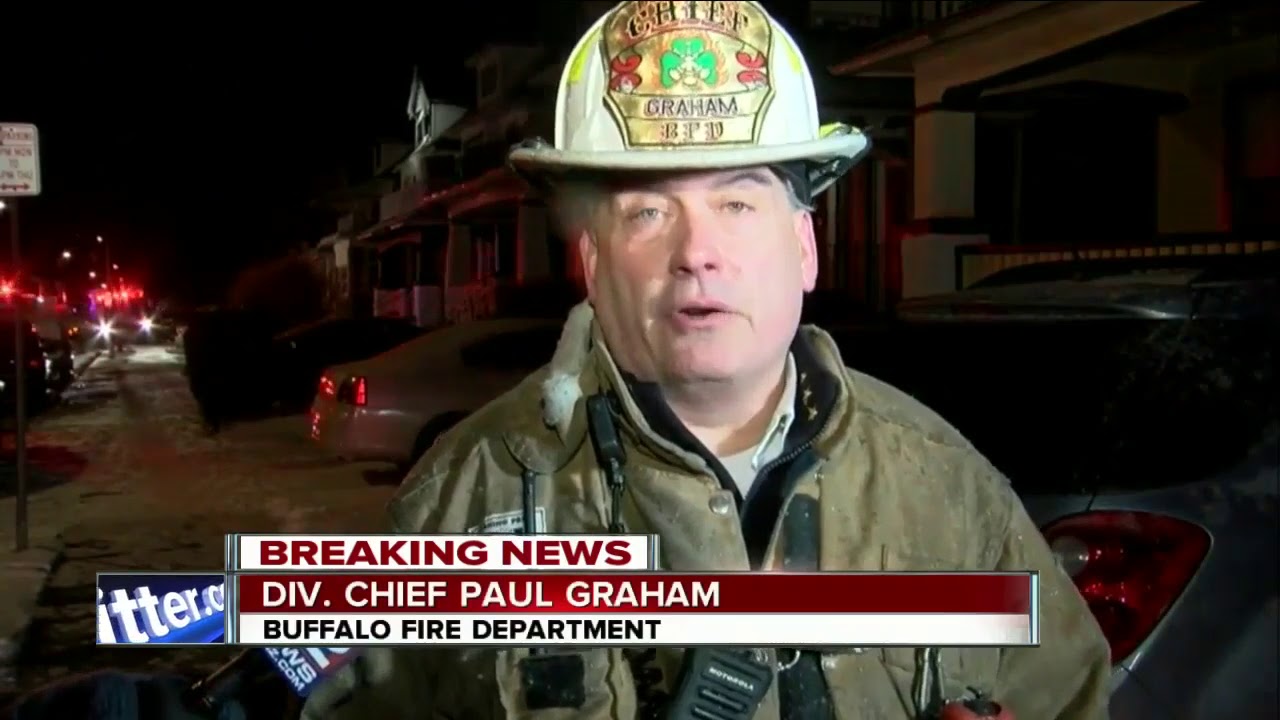 Four Buffalo firefighters taken to the hospital during fire on city's east side