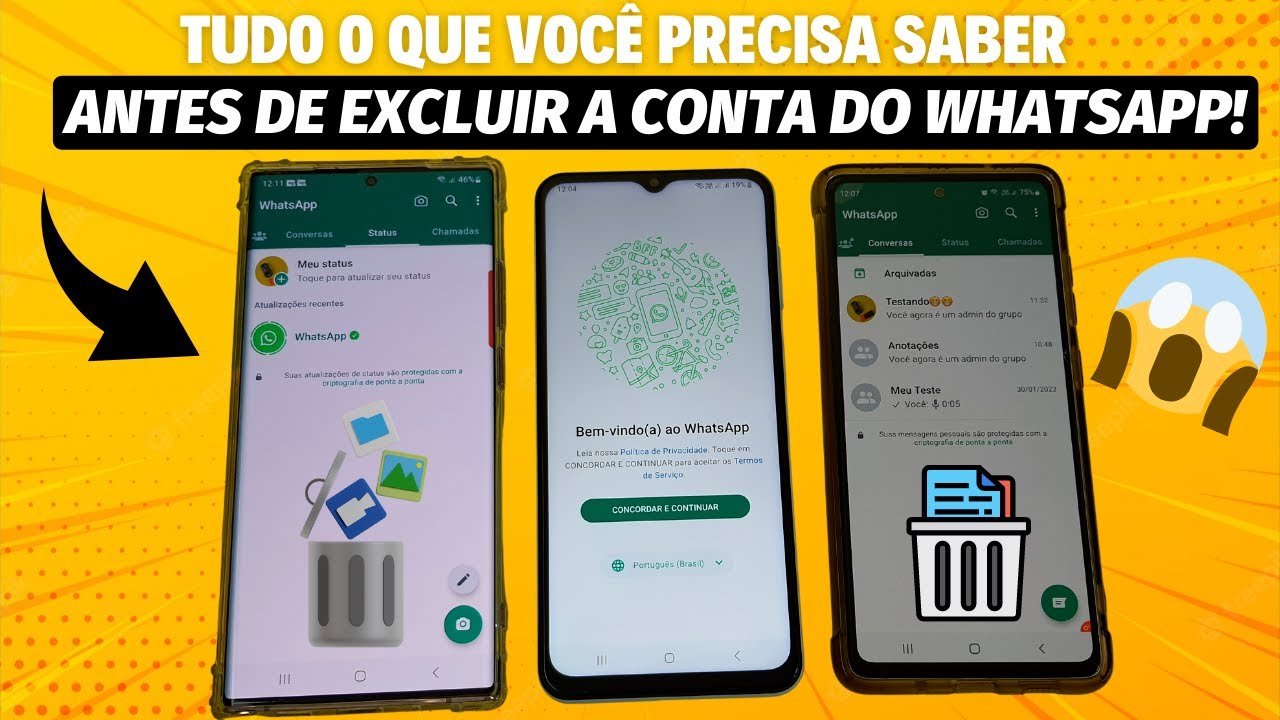 APAGAR A CONTA DO WHATSAPP, TUDO QUE VOCÊ PRECISA SABER ANTES DE EXCLUIR