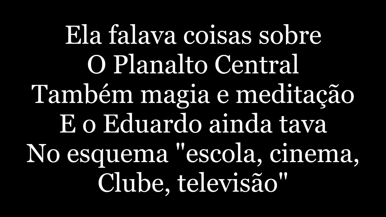 Legião Urbana - Eduardo E Mônica (letra)