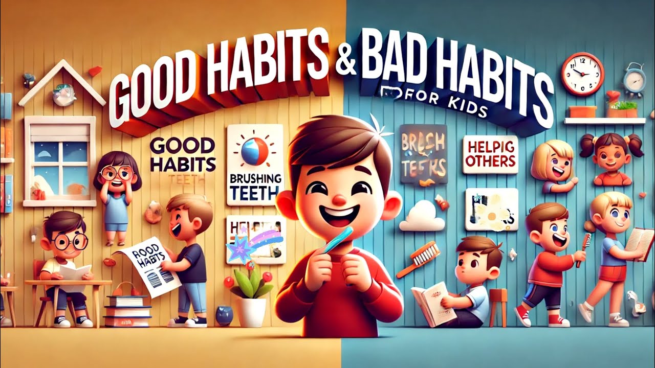 Good Vs Bad Habits: Learning for Kids || 30 Good & 30 Bad Manners