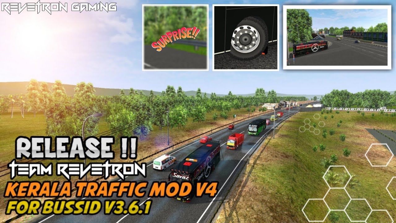 Team Revetron Kerala Traffic Mod V4 for BUSSID v3.6.1| Bussid Obb | Revetron Gaming