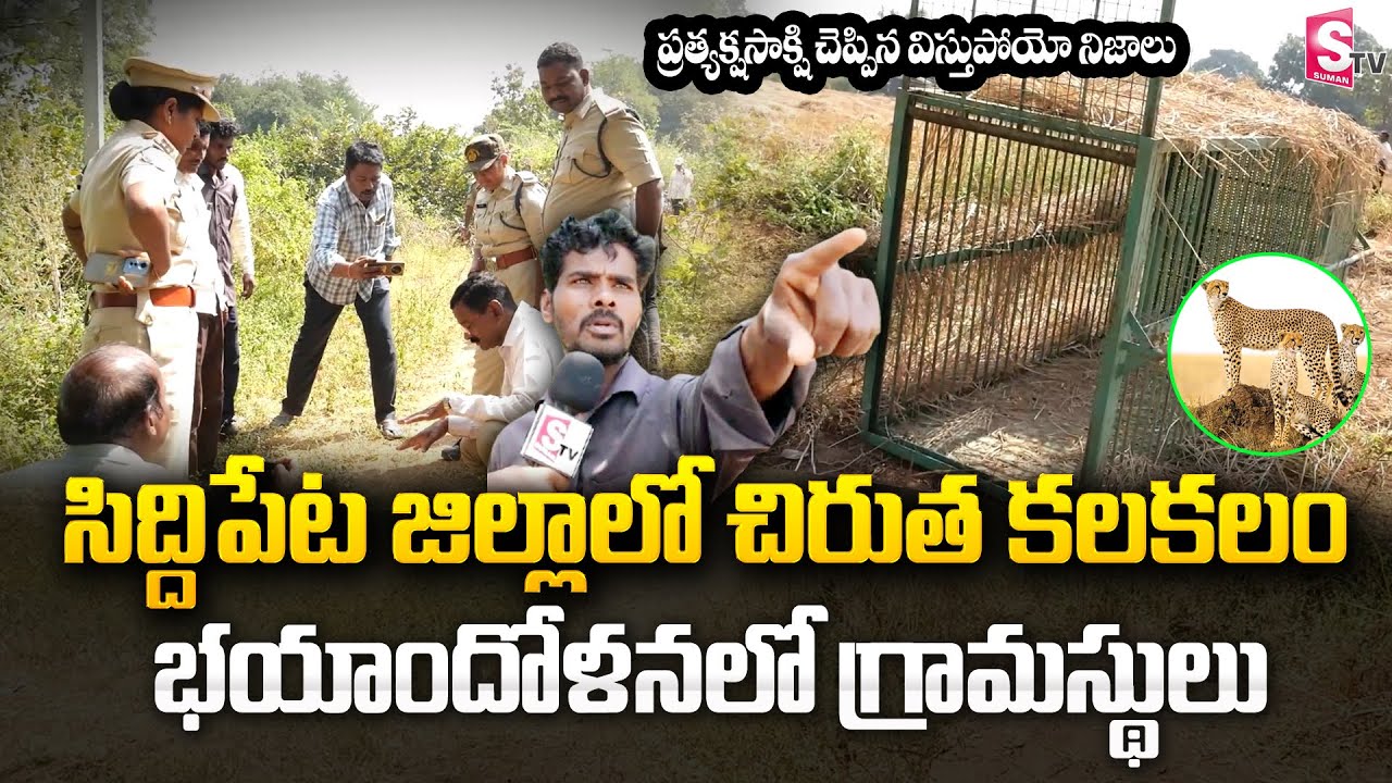 Siddipet Cheetah News : సిద్ధిపేట జిల్లాలో చిరుత కలకలం.. భయాందోళనలో గ్రామస్థులు