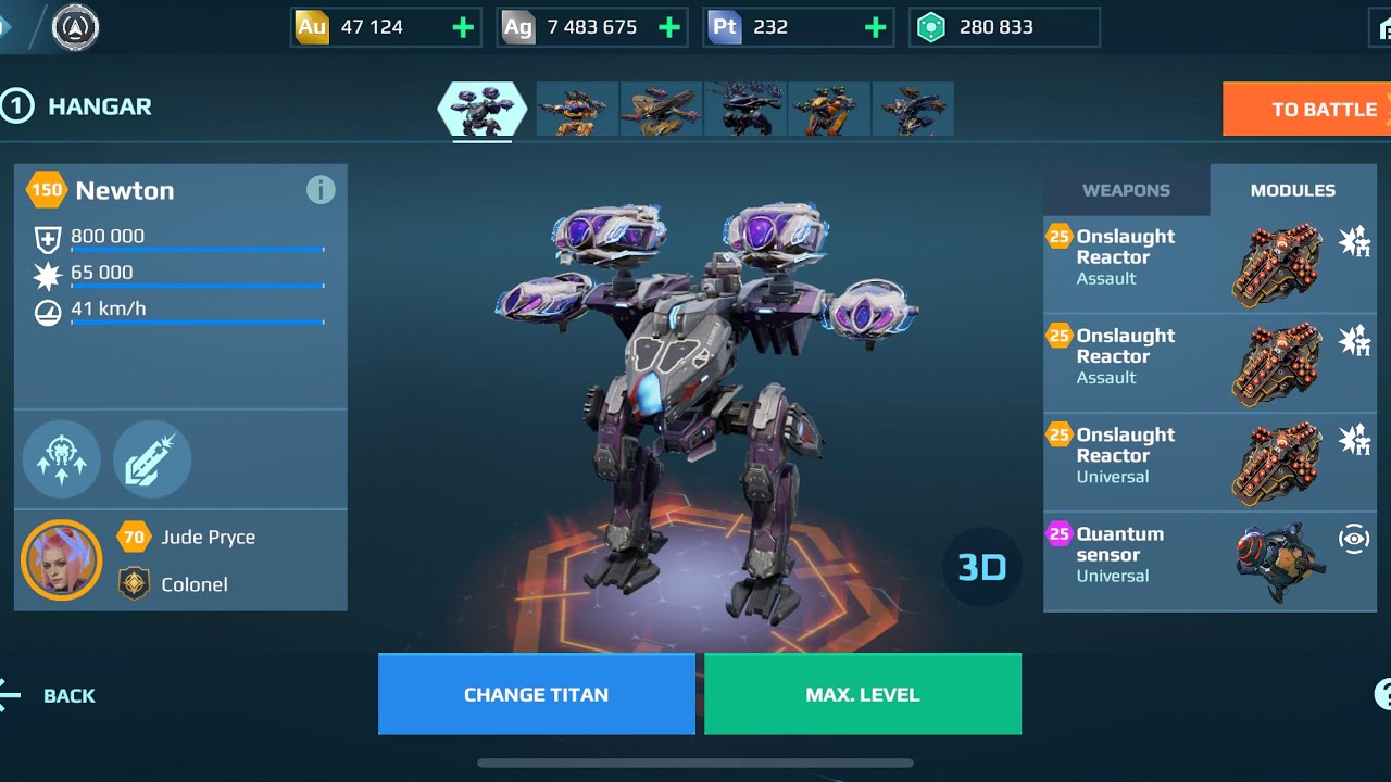 Newton Evora Veyron Close range | War Robots Gameplay