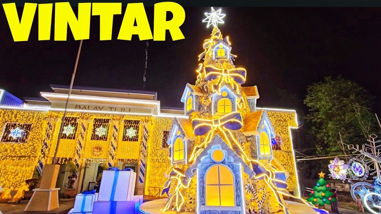 【4K】VINTAR ILOCOS NORTE | PLAZA CHRISTMAS LIGHTS DECEMBER 2025