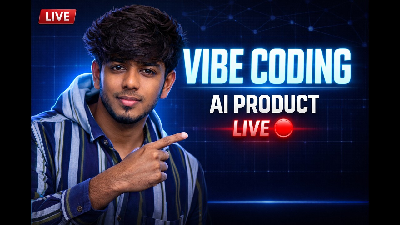 I Vibe Coded an AI Product LIVE 🔴 | From Idea to Reality in One Stream | Tamil Dev 2026