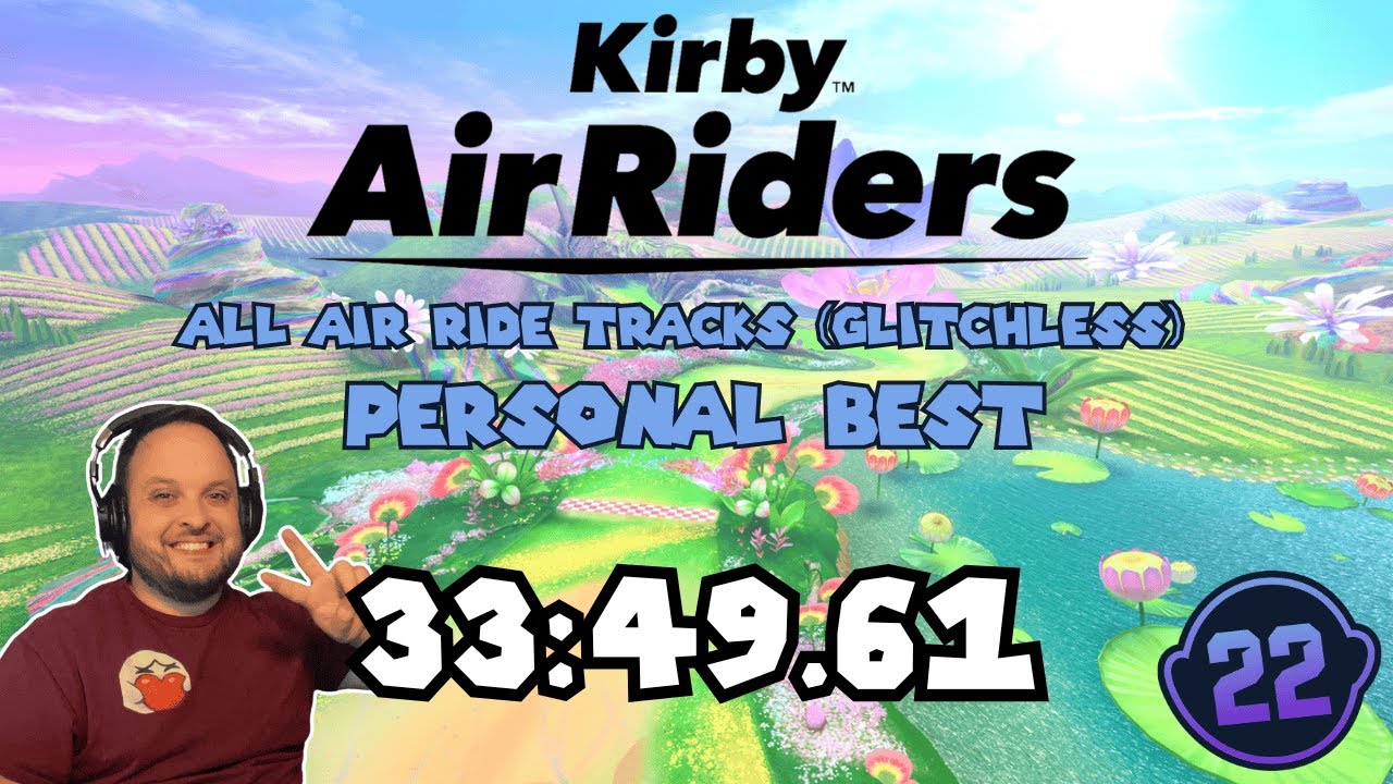 Kirby Air Riders: All Air Ride Tracks (Glitchless) in 33:49.61 | KellyKr22 Speedrunning