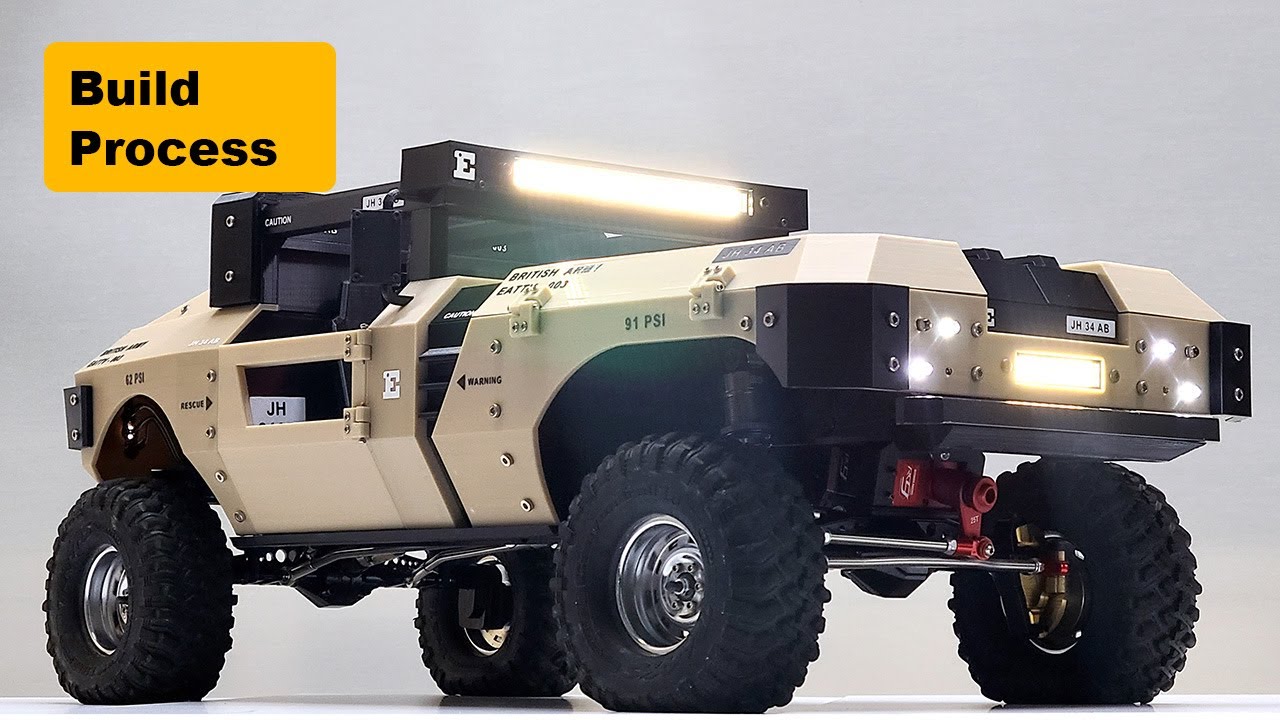The process of making a D.I.Y. Crawling RC car ELVIS ALL TERRAIN TACTICAL VEHICLE #EATTV MK1