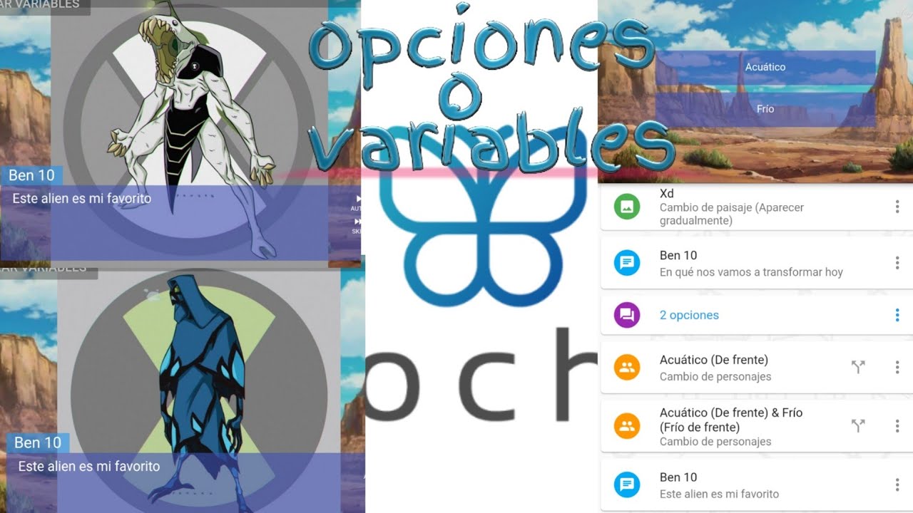 Como crear una novela visual. tutorial para hacer opciones o variables. (APP 