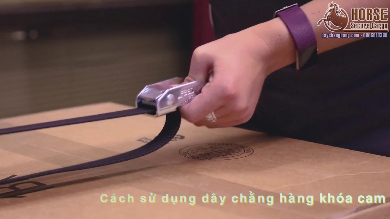 Hướng dẫn sử dụng d&acirc;y chằng h&agrave;ng kh&oacute;a cam kh&ocirc;ng m&oacute;c
