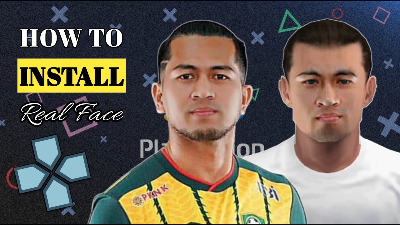 PES PPSSPP : CARA PASANG WAJAH SEBENAR (REAL FACE) - ROZAIMI RAHMAN