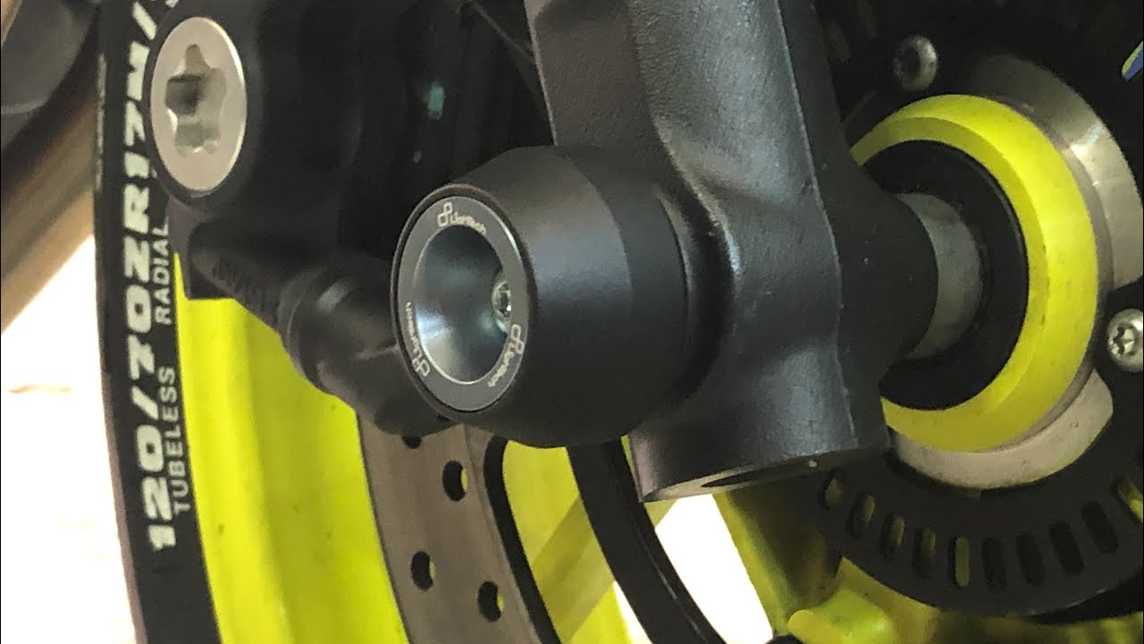 #58 WOW! LIGHTECH WHEEL AXLE SLIDERS | YAMAHA MT 09