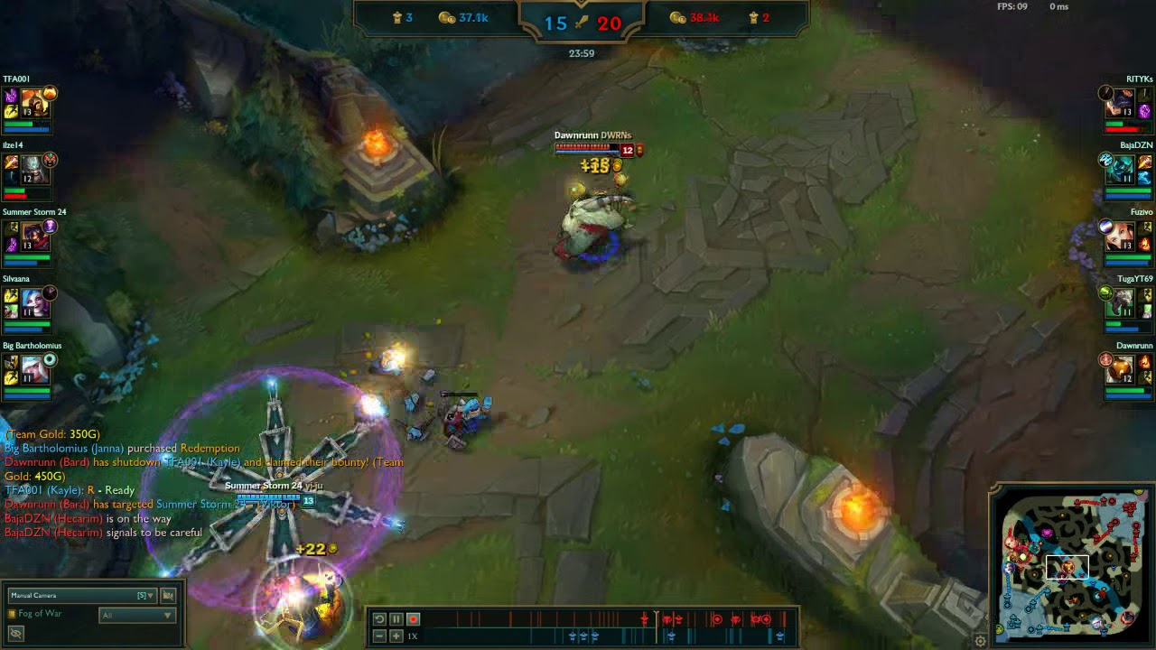 Dawnrunn (Bard LvL 5 Mastery) - Bard + Hecarim vs Viktor