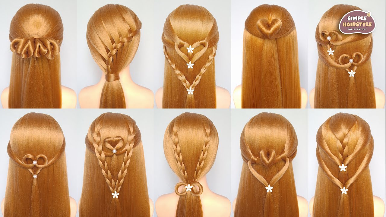 10 Simple Hairstyle For Everyday | Superior Ponytail Hairstyle For Girls | Hairstyle For Outgoing