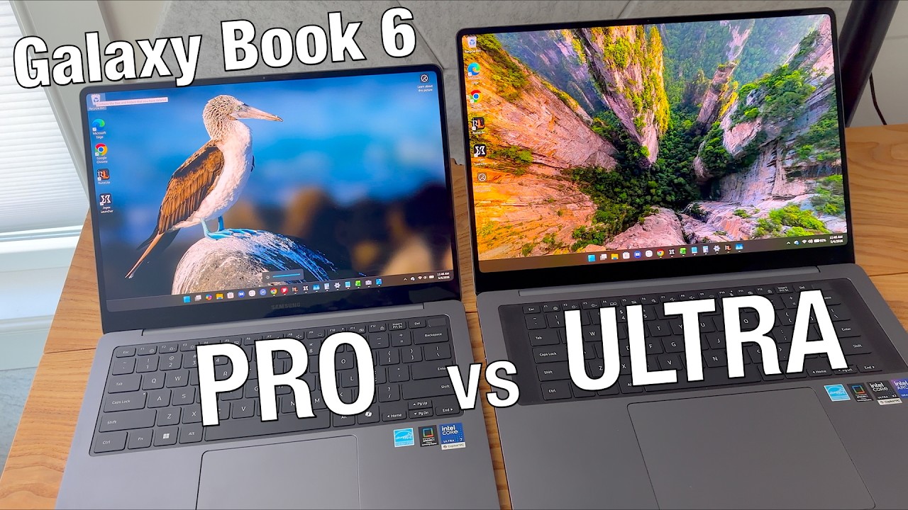 Samsung Galaxy Book 6 Pro против Ultra (быстрое сравнение)