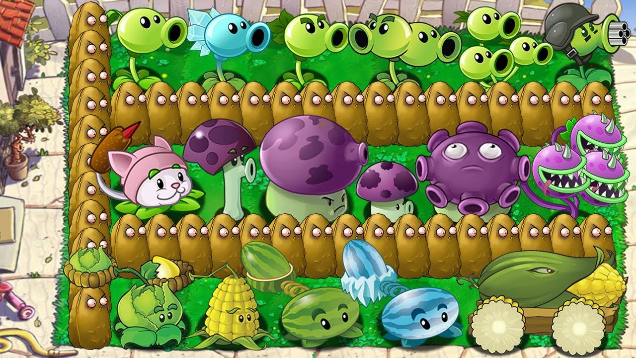 All Pea PvZ Vs All Shroom PvZ Vs All Pult PvZ Vs Dr Zomboss Plants Vs Zombies Battlez