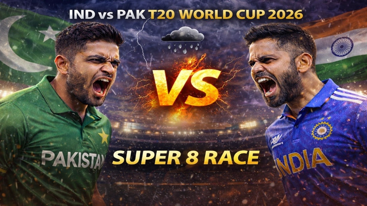 India vs Pakistan T20 World Cup 2026: Super 8 Chances & Match Weather Update