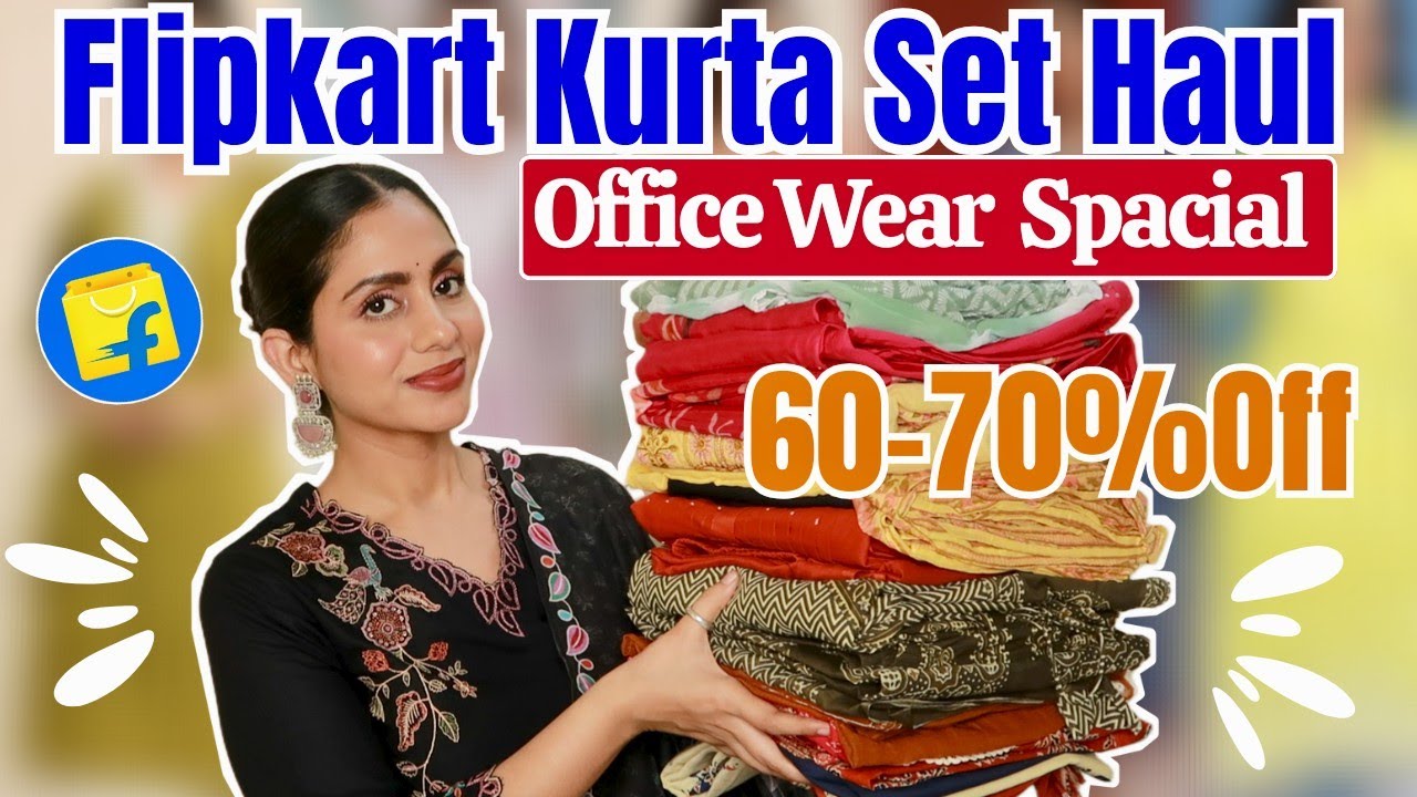 Huge Flipkart Kurta Set Haul🥰 Trendy And Stylish Office Wear Collection 💞 Anarkali,cotton🥰#flipkart 
