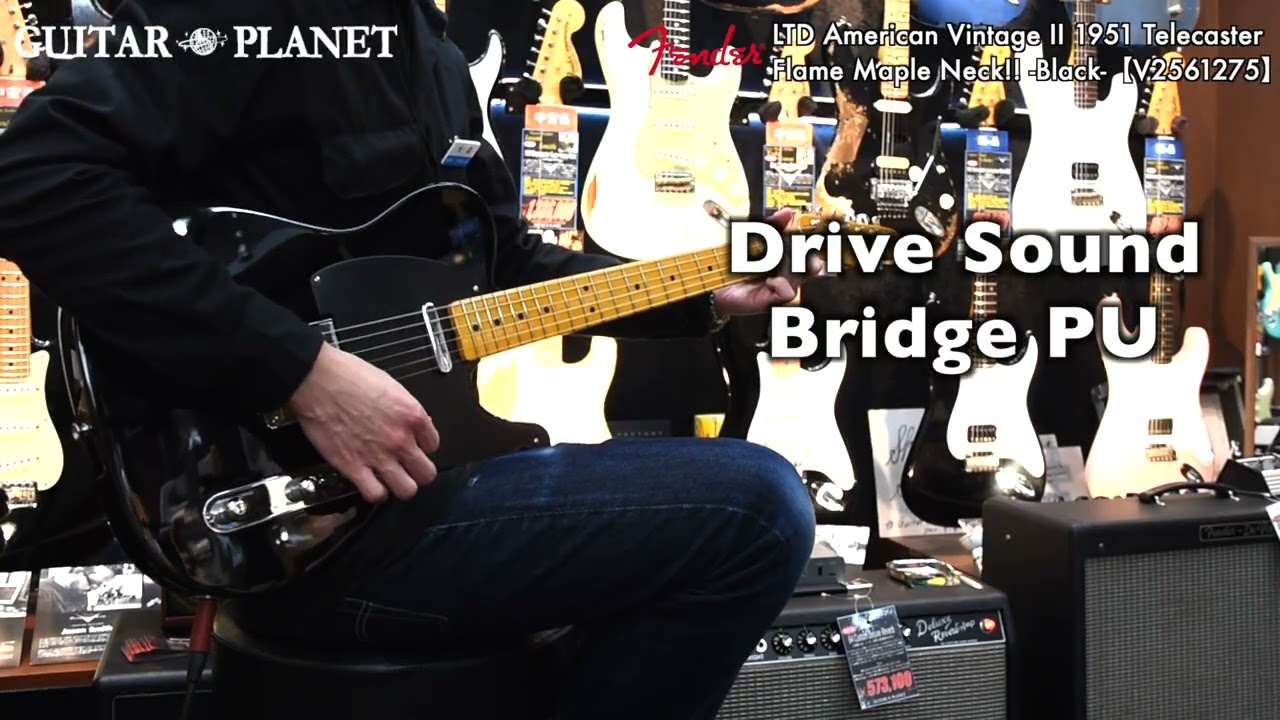 ~LIMITED EDITION~ American Vintage II 1951 Telecaster Flame Maple Neck!! -Black-【V2561275】