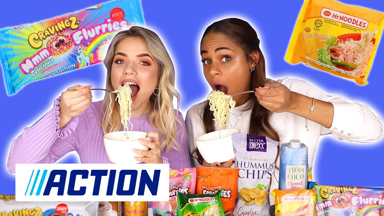 Action Mukbang! Kristina K & Denise Anna | Action Nederland