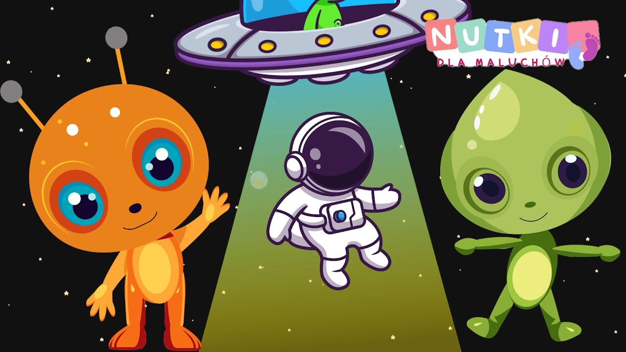 MALI KOSMICI - Piosenka Dla Dzieci 🛸👽🚀 NutkiDlaMaluch&oacute;w #ufoludki