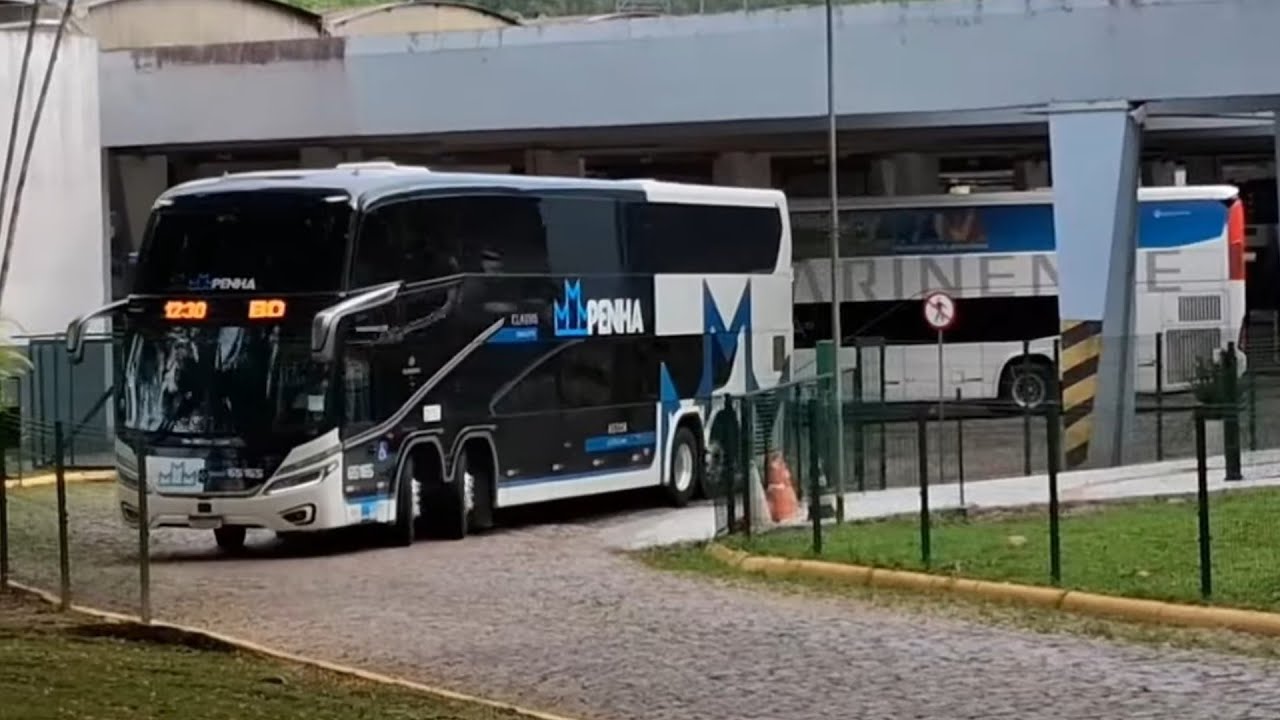 Grande Movimento De Ônibus Na Rodoviária De Joinville Com Desfile  Dos Gigantes Do Trecho 