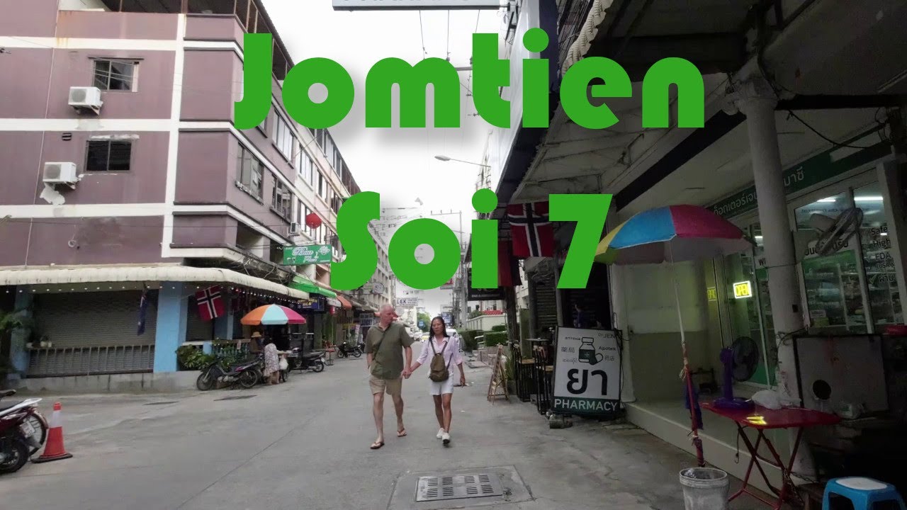 Walk down Jomtien Soi 7 - Pattaya - Thailand