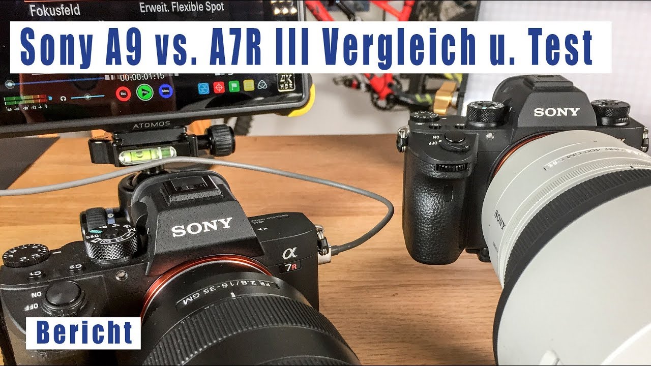 Sony A9 vs. A7R III Vergleich deutsch Alpha 9 vs. A7R3