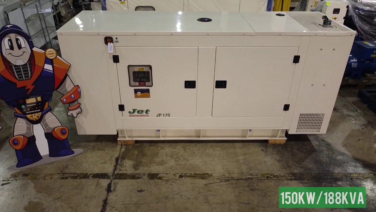 Learn more about the JET JP170 150kW/188kVA Sound Attenuated Diesel Generator!