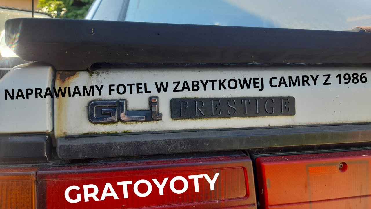 Drutujemy Camry z 1986 - naprawa fotela kierowcy
