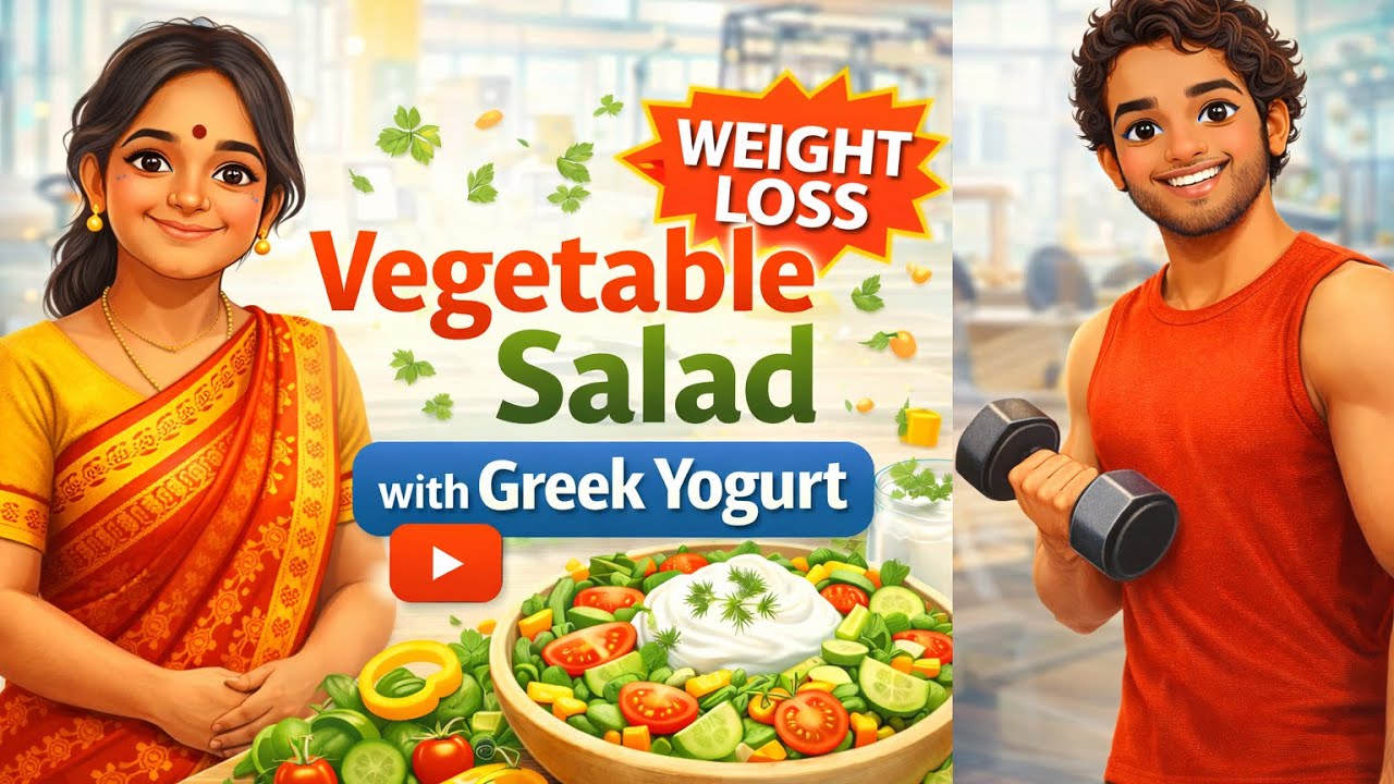 Healthy High-Protein Salad with Yogurt | Weight Loss Recipe 