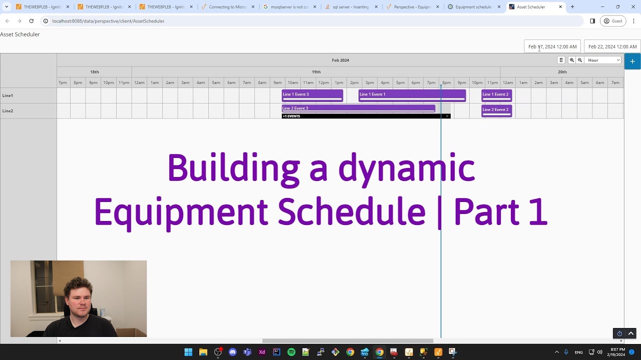 Building a dynamic Equipment Schedule | Part 1 | Ignition 8.1