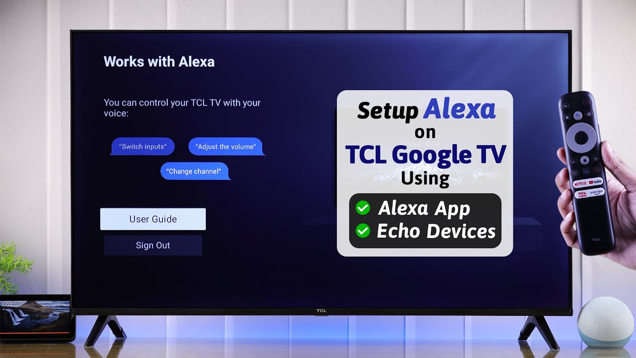 TCL Google TV: How to Connect Amazon Alexa! [Sync]