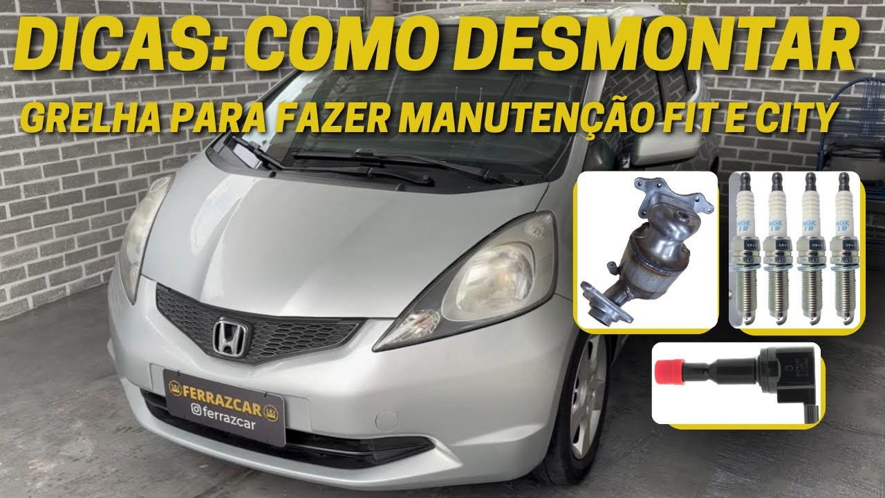 Como desmontar a churrasqueira Fit/City 2009/14 e trocar velas/catalisador/bobinas + link de ompras