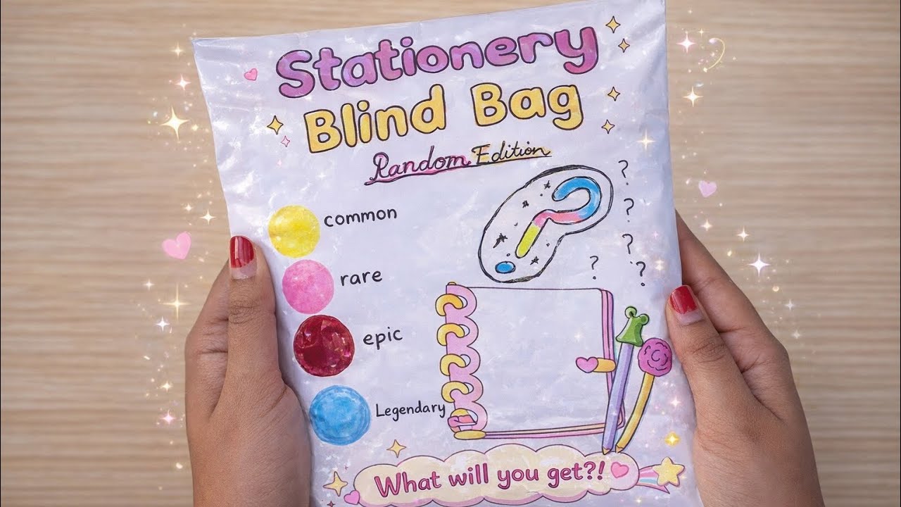 Stationary blind bag 1 l random edition l #asmr #unboxing #stationary #blindbag 