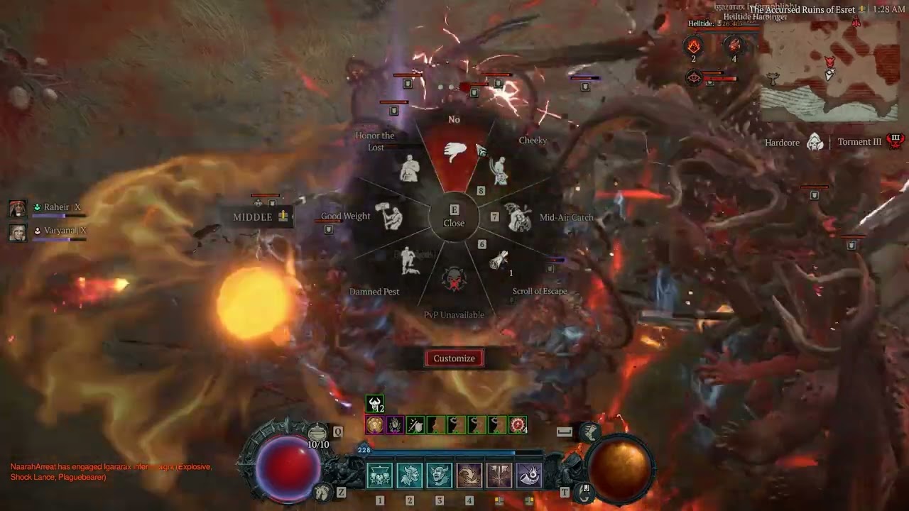Diablo 4 VoH S08 Torment 3 Hardcore ☠ Barb in - Hit me baby 1 more time 🤸‍♂️.