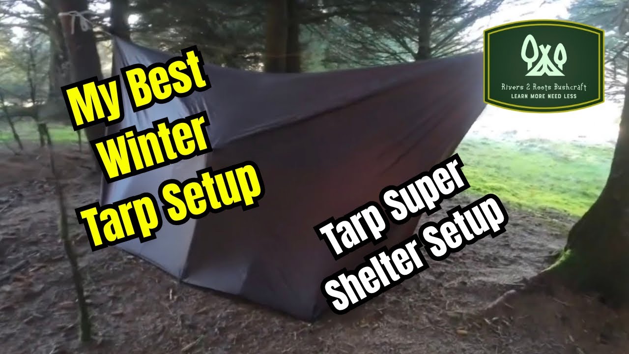 Best Winter Tarp Shelter for Camping & Hammocks | Windproof, Spacious, and Easy Setup