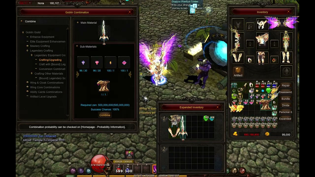 Temple to Imperial crafting in Mu Online S21