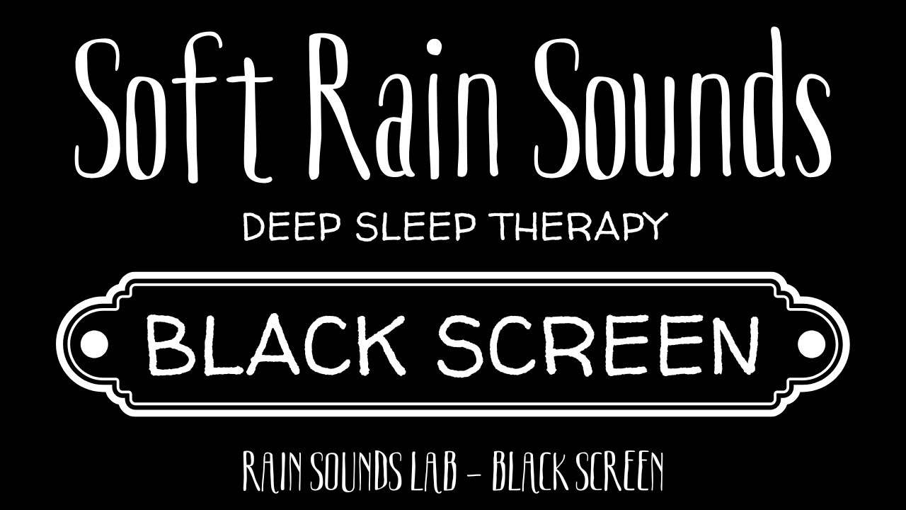 Soft Rain | Black Screen – 8 Hours