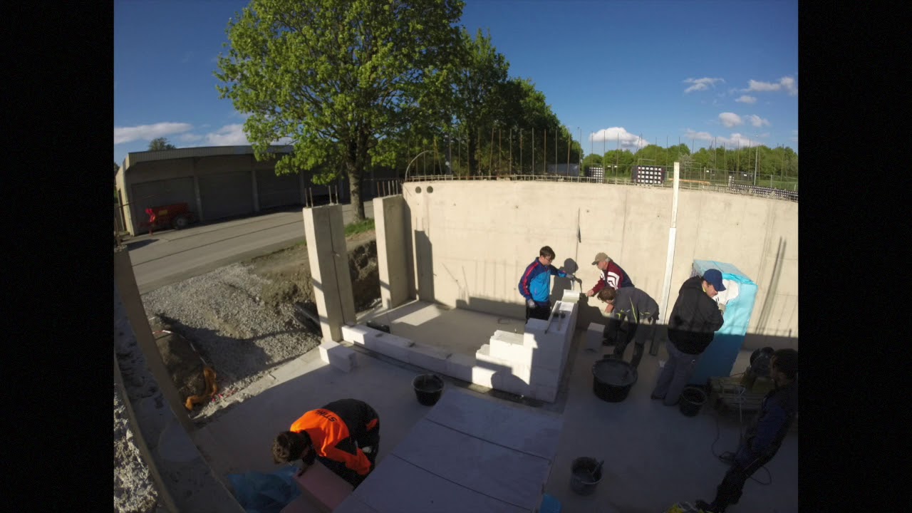 ERZBERG BAUT - Erzberg Sportheim/Dorfgemeinschaftshaus - Erste Mauer