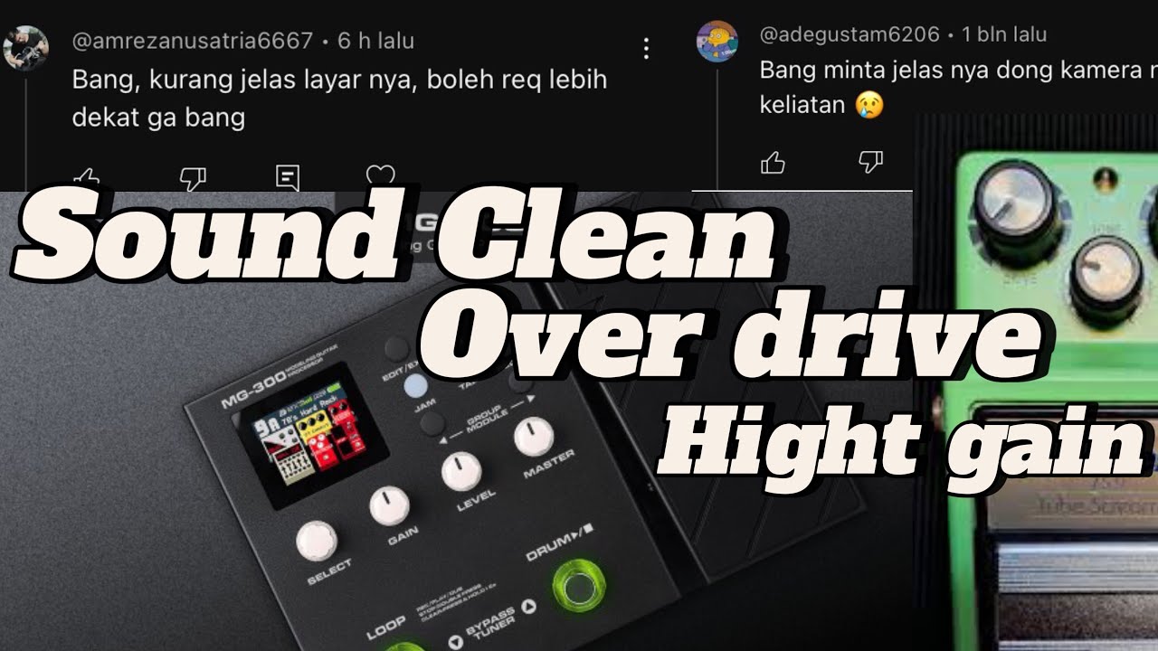 Preset Clean Sound Nux Mg 300 ||  Special Request #nuxmg300 #nux