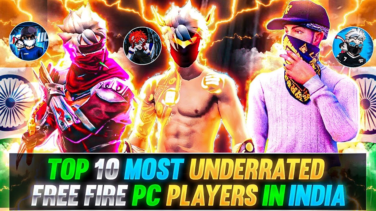 Top 10 Most Underrated Free Fire PC Players in India🇮🇳 2023 | Most Dangerous PC Players in Free Fire