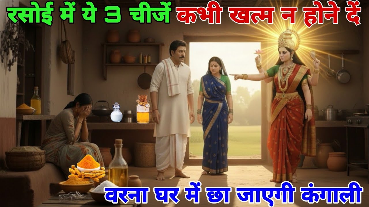 रसोई में ये तीन चीजें कभी खत्म न होने दें वरना घर में छा जाएगी कंगाली || Vidya Gyan Sagar
