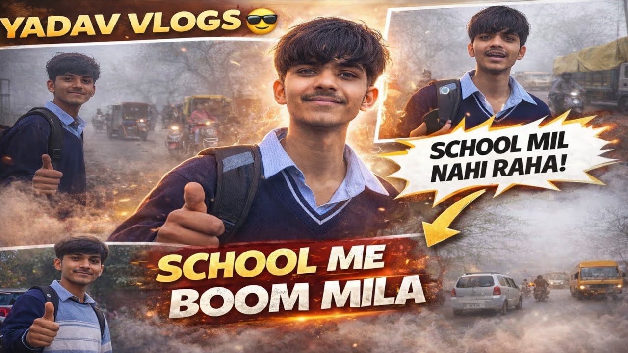 Fog Ki Wajah Se School Mil Nahi Raha 😨 | School Me Boom Mila