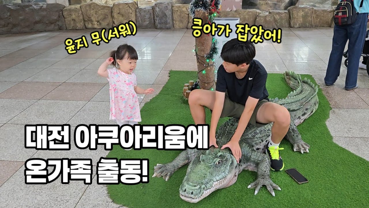 Вся семья отправляется в Тэджонский аквариум #СемейныйВлог #GaeseongPaThreeSiblings
