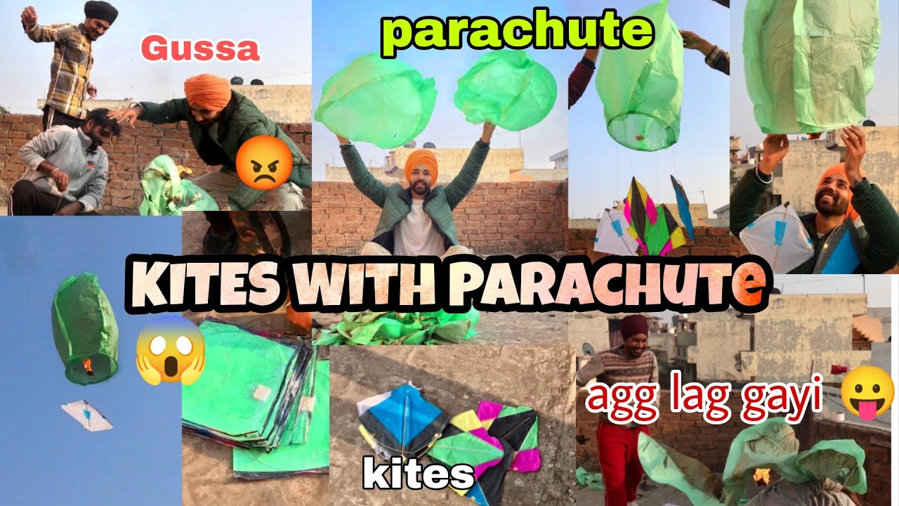 Kites With Parachute 😱 Experiment *GONE TOTTALY WRONG* 🤣